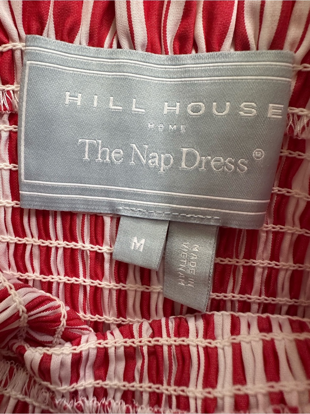 NEW Hill House Ellie Nap dress. Small scale variegated stripe - red.
M. NWOT - Picture 6 of 7